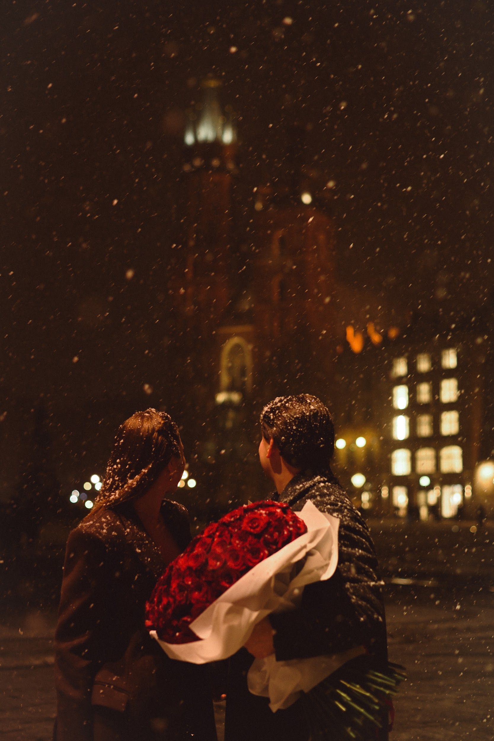 Пара взимку